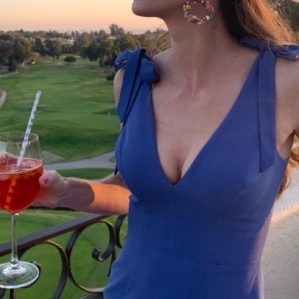 Dress the Population - Lita Tie Cocktail Dress